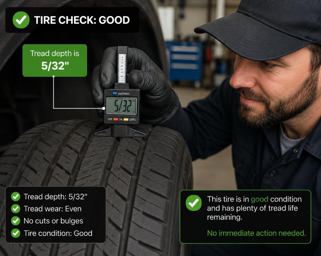 Tire Tread Depth Diagnostic